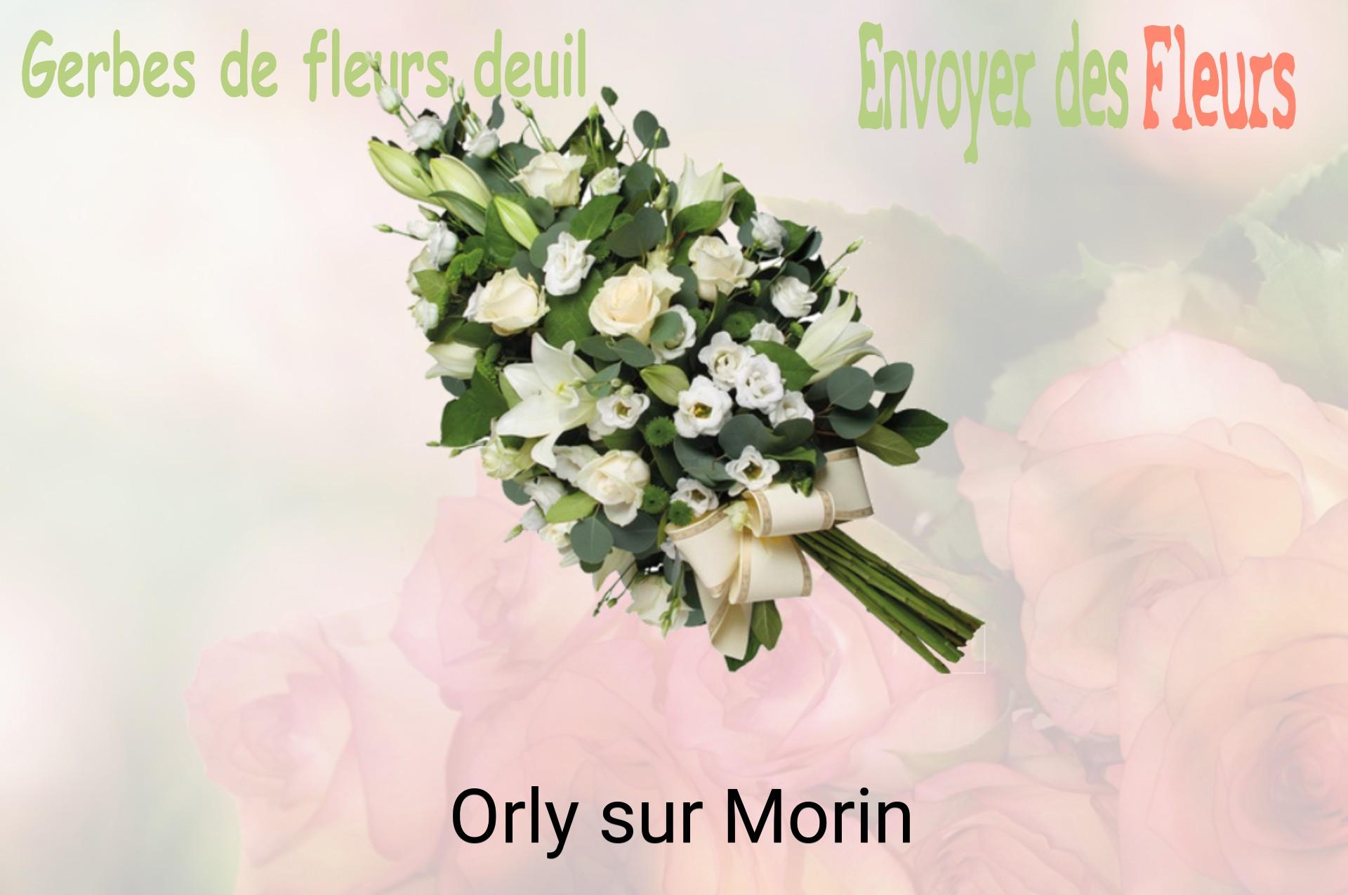 Gerbe de fleurs de deuil livrée à Orly-sur-Morin